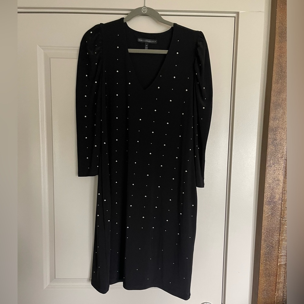 White House Black Market size LP studded dress NWOT